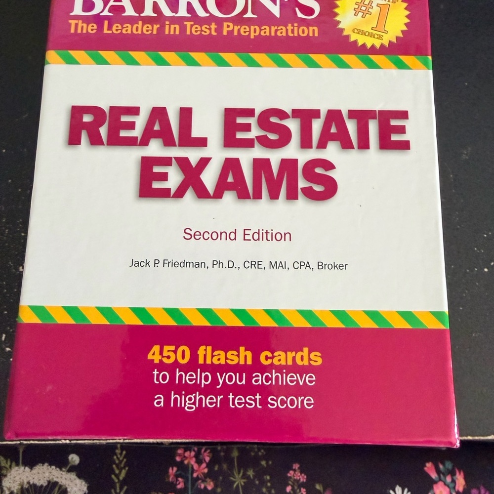 Barron's Real Estate Exams Flash Cards - Red